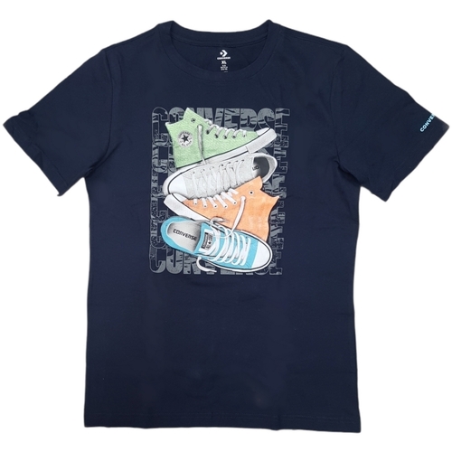 Abbigliamento Bambino T-shirt maniche corte Converse 9CB396 Blu