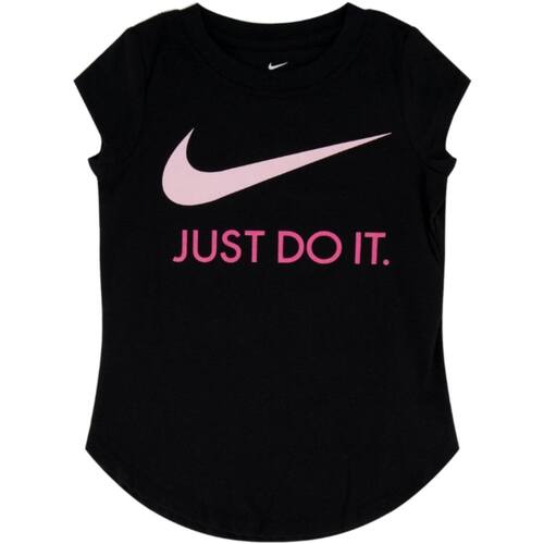 Abbigliamento Bambina T-shirt maniche corte Nike 36F245 Nero