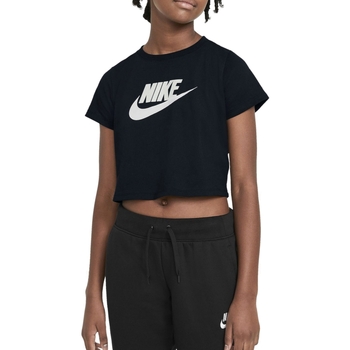 Abbigliamento Bambina T-shirt maniche corte Nike DA6925 Nero