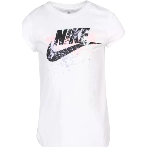 Abbigliamento Bambina T-shirt maniche corte Nike 36H785 Bianco