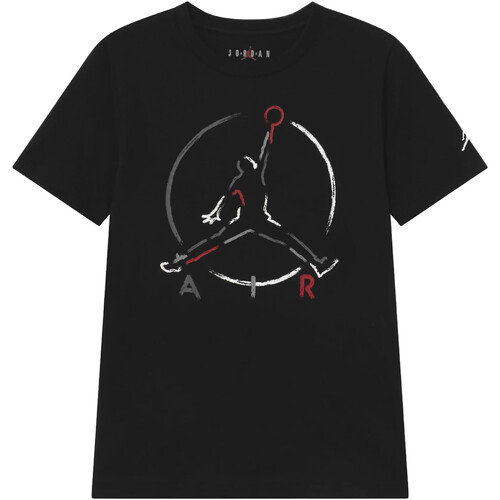 Abbigliamento Bambino T-shirt maniche corte Nike 95A563 Nero