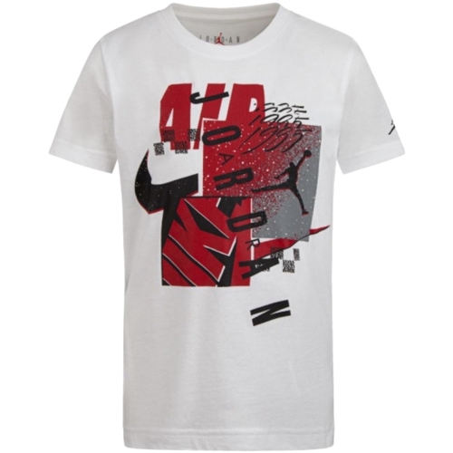 Abbigliamento Bambino T-shirt maniche corte Nike 85A566 Bianco