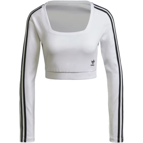 Abbigliamento Donna T-shirts a maniche lunghe adidas Originals H37769 Bianco