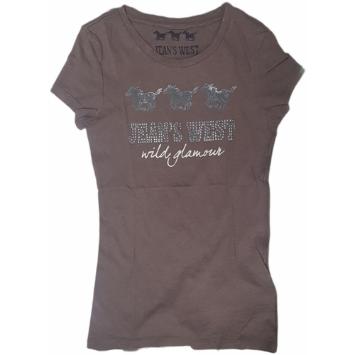 Abbigliamento Donna T-shirt maniche corte Playlife 612E05550 Marrone