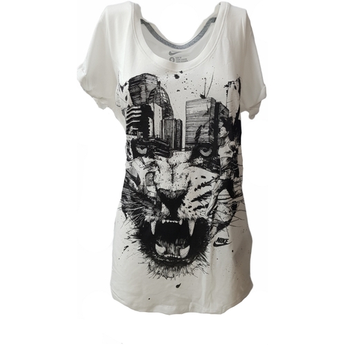 Abbigliamento Donna T-shirt maniche corte Nike 575639 Bianco