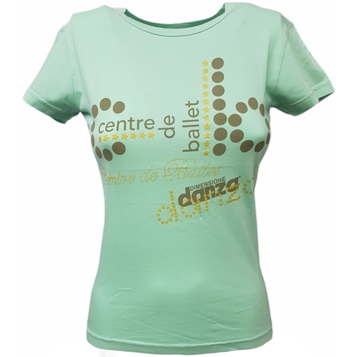 Abbigliamento Donna T-shirt maniche corte Dimensione Danza F400913 Verde