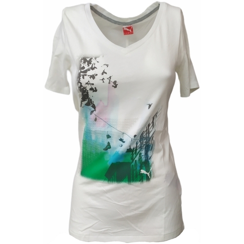 Abbigliamento Donna T-shirt maniche corte Puma 564012 Bianco