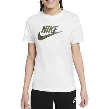 Abbigliamento Bambino T-shirt maniche corte Nike DJ6618 Bianco