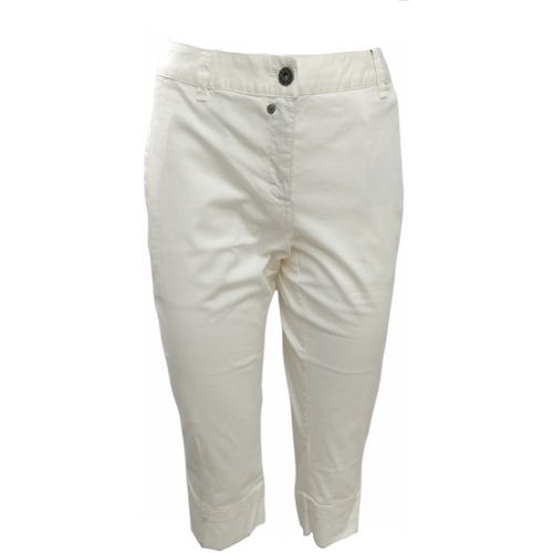 Abbigliamento Donna Pantaloni 5 tasche Astrolabio D675 Bianco