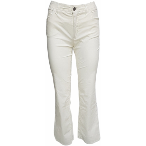Abbigliamento Donna Pantaloni 5 tasche Playlife 4212D726C Bianco
