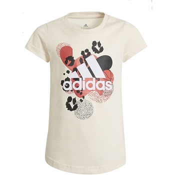 Abbigliamento Bambina T-shirt maniche corte adidas Originals GV1332 Beige