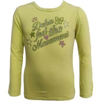 Abbigliamento Bambina T-shirts a maniche lunghe Deha F47600 Verde