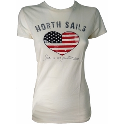 Abbigliamento Donna T-shirt maniche corte North Sails 097651 Bianco