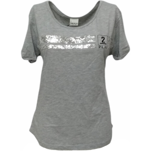 Abbigliamento Donna T-shirt maniche corte Two Play 18ETD30765 Grigio