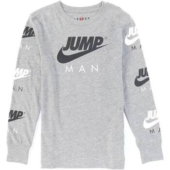 Abbigliamento Bambino T-shirts a maniche lunghe Nike 85A350 Grigio