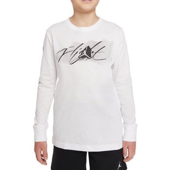 Abbigliamento Bambino T-shirts a maniche lunghe Nike 95A743 Bianco