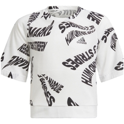 Abbigliamento Bambina T-shirt maniche corte adidas Originals H26611 Bianco