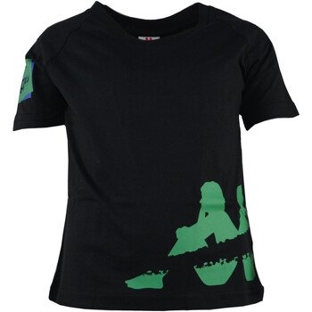 Abbigliamento Bambino T-shirt maniche corte Kappa 311CJWW-RAGAZZO Nero