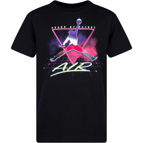 Abbigliamento Bambino T-shirt maniche corte Nike 95A219 Nero