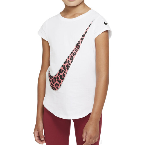 Abbigliamento Bambina T-shirt maniche corte Nike 36I388 Bianco