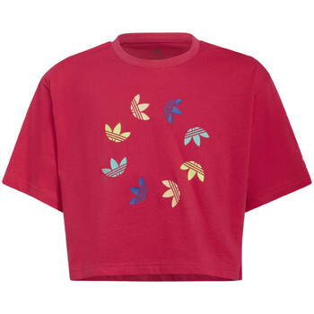 Abbigliamento Bambina T-shirt maniche corte adidas Originals HE4776 Rosa