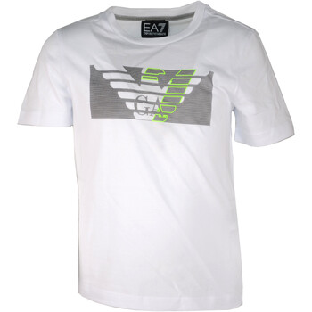 Abbigliamento Bambino T-shirt maniche corte Emporio Armani EA7 3LBT60-BJ02Z Bianco