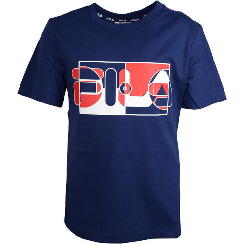 Abbigliamento Bambino T-shirt maniche corte Fila FAT0103 Blu