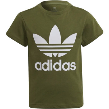 Abbigliamento Bambino T-shirt maniche corte adidas Originals HD2005 Verde