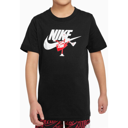 Abbigliamento Bambino T-shirt maniche corte Nike DO1806 Nero