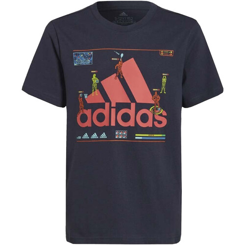 Abbigliamento Bambino T-shirt maniche corte adidas Originals HA4057 Blu
