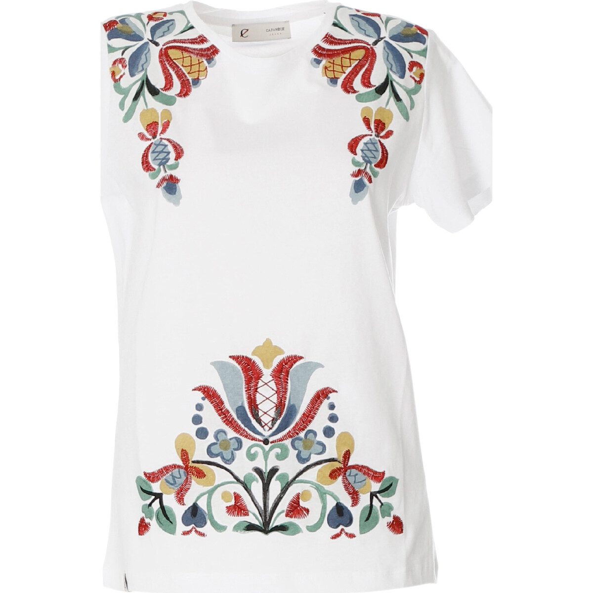 Abbigliamento Donna T-shirt maniche corte Café Noir JT0035 Bianco