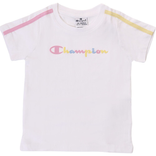 Abbigliamento Bambina T-shirt maniche corte Champion 404349 Bianco