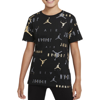 Abbigliamento Bambino T-shirt maniche corte Nike 95B056 Nero