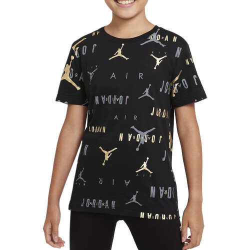 Abbigliamento Bambino T-shirt maniche corte Nike 95B056 Nero