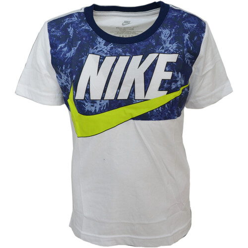 Abbigliamento Bambino T-shirt maniche corte Nike 86J608 Bianco