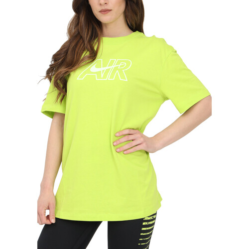 Abbigliamento Donna T-shirt maniche corte Nike DN5800 Giallo