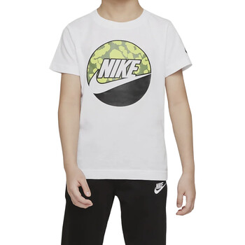 Abbigliamento Bambino T-shirt maniche corte Nike 86J589 Bianco