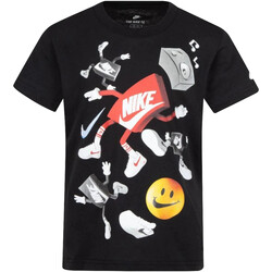 Abbigliamento Bambino T-shirt maniche corte Nike 86J150 Nero