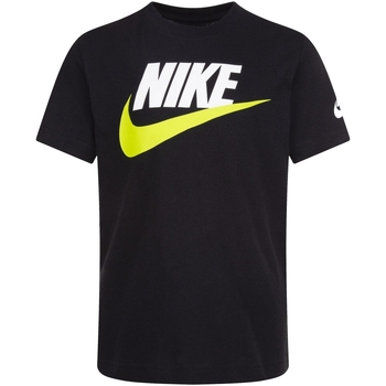 Abbigliamento Bambino T-shirt maniche corte Nike 86J575 Nero