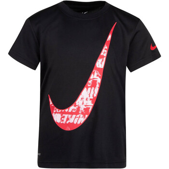 Abbigliamento Bambino T-shirt maniche corte Nike 86J143 Nero