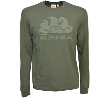 Abbigliamento Uomo T-shirts a maniche lunghe Sundek M021TSJ78OT Verde