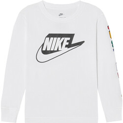 Abbigliamento Bambino T-shirt maniche corte Nike 86K043 Bianco