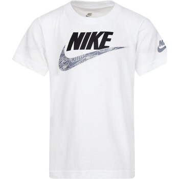 Abbigliamento Bambino T-shirt maniche corte Nike 86J673 Bianco