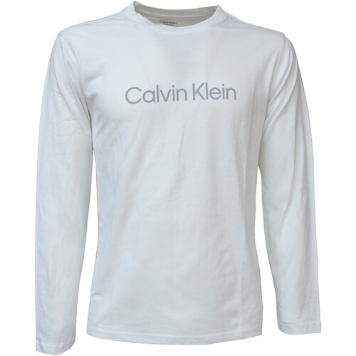 Abbigliamento Uomo T-shirts a maniche lunghe Calvin Klein Jeans 00GMS2K200 Bianco