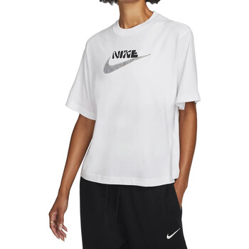 Abbigliamento Donna T-shirt maniche corte Nike DR9006 Bianco
