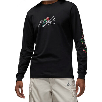 Abbigliamento Uomo T-shirts a maniche lunghe Nike DQ7386 Nero