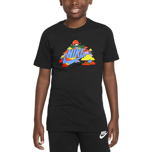 Abbigliamento Bambino T-shirt maniche corte Nike DX1148 Nero