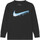 Abbigliamento Bambino T-shirts a maniche lunghe Nike 86K362 Nero