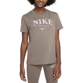 Abbigliamento Bambina T-shirt maniche corte Nike DV6137 Grigio