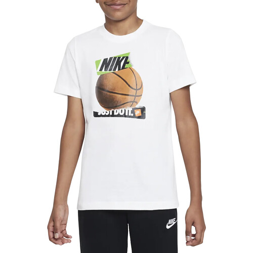 Abbigliamento Bambino T-shirt maniche corte Nike DR9679 Bianco